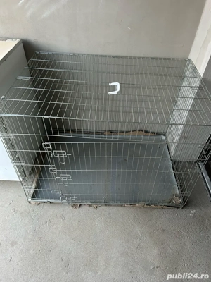 Cusca pliabila nefolosita noua, tarc rezistent metalic pentru animale