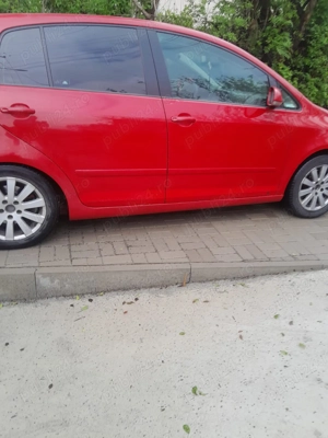  VW Golf 5 Plus 1.9 TDI   140 CP, 6 trepte   stare excelentă  Culoare: Roșie Cutie: Manuală (6 tre - imagine 4