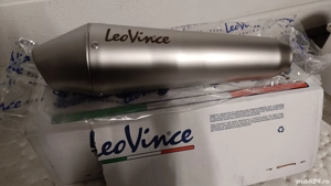 Tobă de eșapament spate LeoVince, oțel inoxidabil S0473, Ø 50mm, 295mm, dreapta