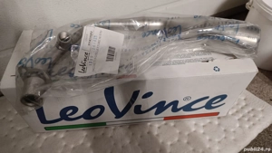 Tobă de eșapament spate LeoVince, oțel inoxidabil S0473, Ø 50mm, 295mm, dreapta - imagine 2