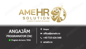 Angajăm Programator CNC