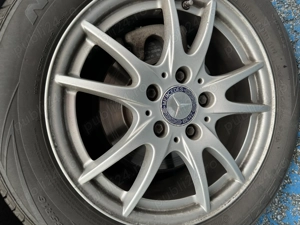 Vând jante aliaj  Mercedes originale +capace sigla mercede - imagine 2