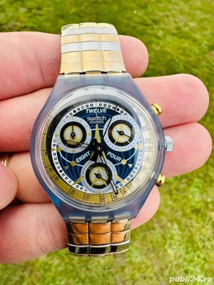 Ceas colectie Swatch Chrono La Reine Prochaine (SCN114) din 1994