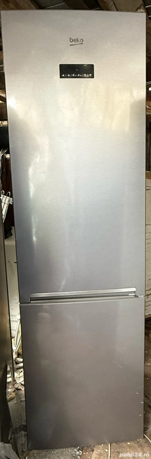 Combina frigorifica Beko RCNA406E40ZXBN, 362 Litri, H 202.5cm, Clasa E, Gri, Neofrost