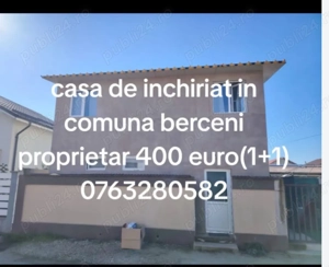 Proprietar închiriez casă la curte comuna Berceni Ilfov 