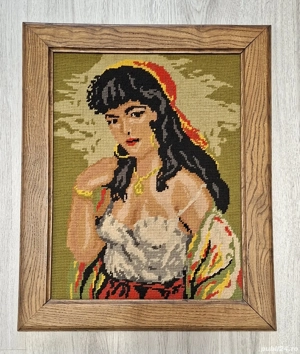 Goblen cusut manual Tiganca