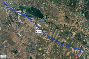 Teren intravilan 1715 mp la 15 min de Pitesti cu acces dinspre A1 Deschidere - 26 m - imagine 2