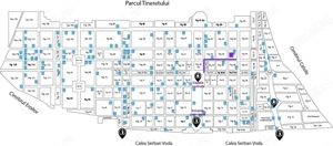 Loc de veci cimitir BELLU, cu pozitie excelenta langa intrare, liber, Fig.15, 3mp.