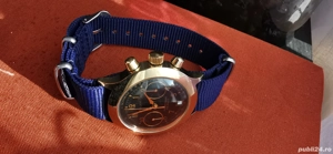 Ceas poljot cronograf 3133 placat cu aur ca nou