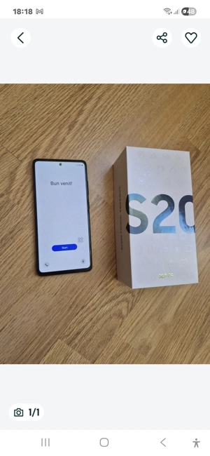 Samsung S20 FE în stare foarte bună, la cutie