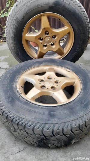 Dau jante tot cu anvelope plus bulabar 