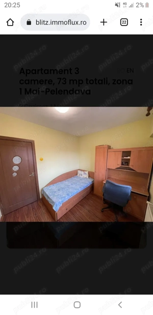  Vând sau închiriez apartament cu 3 camere,zona1Mai-400 euro.  - imagine 6