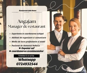 Angajam manager restaurant
