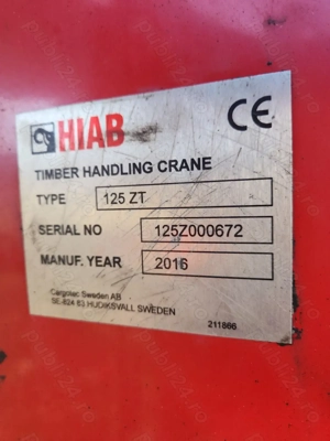 Macara forestiera Loglift 125Z - imagine 2