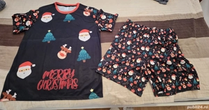 Set pijamale Crăciun damă bărbați mărime S (damă) și L (bărbați)
