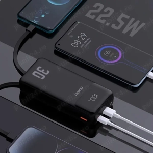 Baterie externa 30000mA powerbank premium -super fast charge 22.5w cu display si cabluri