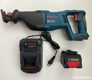 Fierăstrău sabie Bosch GSA 18 V-LI + Acumulator ProCORE 8Ah + Încărcător GAL 1880 CV