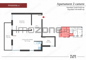 Apartament 2 camere, bloc nou, finisat la cheie, centrala termica individuala - imagine 11