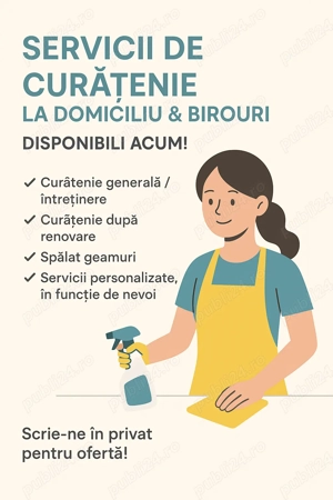 Servicii de curățenie 