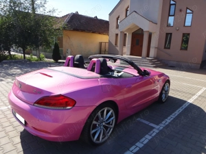BMW Z4 sDrive 2.3i custom roz unicat, doar 26.733 km verificabili, stare colecționar, un icon - imagine 5