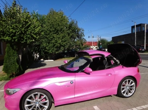 BMW Z4 sDrive 2.3i custom roz unicat, doar 26.733 km verificabili, stare colecționar, un icon - imagine 6