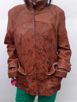 Geacă NOUĂ (cu etichetă) de piele naturală femei haină damă gen sacou trei sferturi