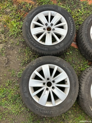 Jante aliaj vw seat  cu cauciucuri iarnă 215.60.16 99h - imagine 3