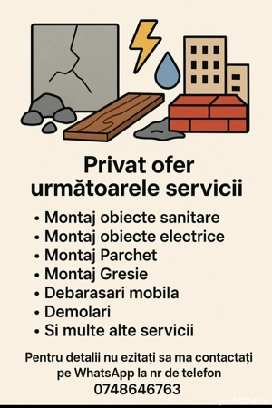 execut orice tip de lucrare in limitele posibilitatilor 