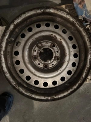 Set de 4 jante din otel Vw Bora. Se pot utiliza pe Skoda Octavia - imagine 2