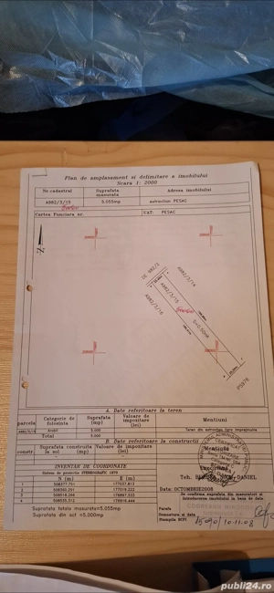 Vând 2 parcele de teren arabil.Com Pesac - imagine 2