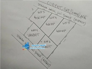 Buftea Samurcasi 400 mp utilitati strada asfaltata 50 euro mp