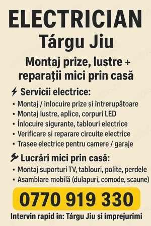 Electrician Târgu Jiu 