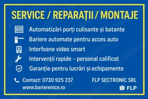 Service reparatii automatizari culisante sau batante interfoane video si bariere automate  - imagine 4