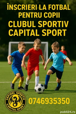 inscrieri la Fotbal pentru copii 