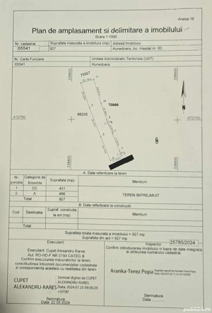 Teren intravilan 1907m2 Hunedoara - imagine 9