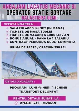 Operator statie sortare - Ulmi