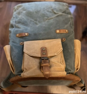 Rucsac Boston Urban Bag verde cerat