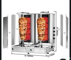 Aparat shawarma, Friteuza, Gratar Carbuni Noi pefecte pt o shawarmerie