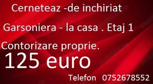 Cerneteaz - garsoniera