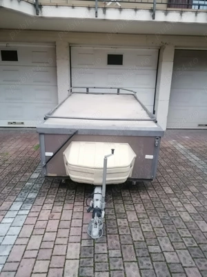 Vând remorcă, cu schelet pentru cort, stare perfectă  - imagine 3