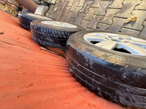 Jante tablă R15 cu cauciucuri 195/65 R15 – stare bună