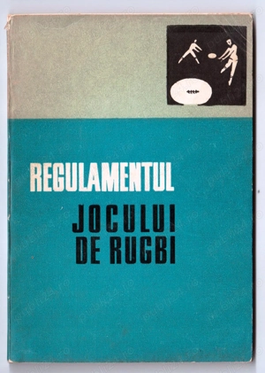 regulamentul jocului de rugbi rugby editura stadion 87 de pagini 1974 tiraj 1000+50