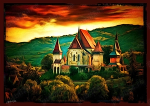 Tablou castelul Bran