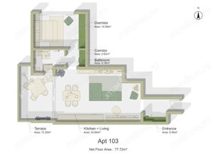 Apartament cu 2 camere si balcon in zona Calea Surii Mici din Sibiu - imagine 8