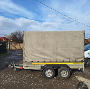Remorca tandem cu sistem de franare 2.000 kg