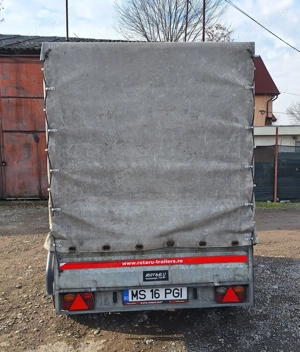 Remorca tandem cu sistem de franare 2.000 kg - imagine 2