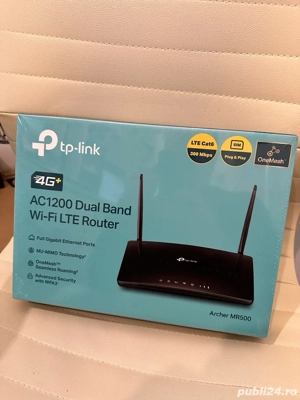 Router Wireless TP-Link Archer MR500 4G+ Cat6, AC1200