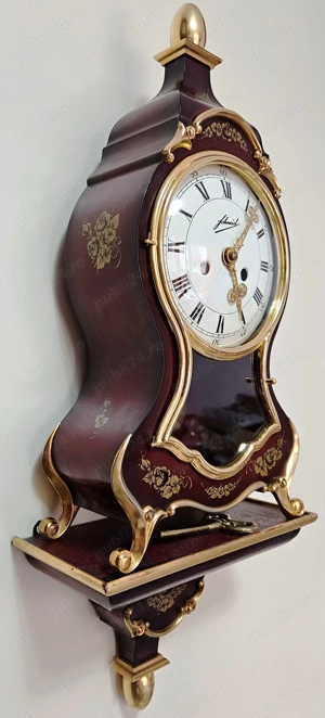 Ceas de semineu cu pendul Schmid  - imagine 2