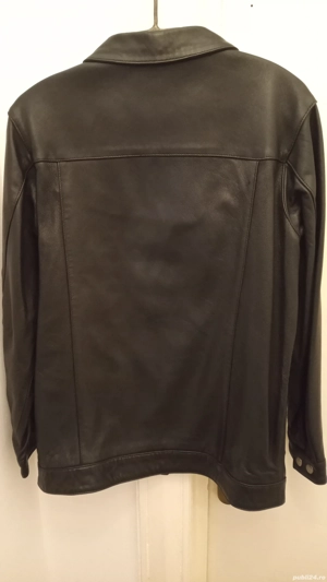 CHEROKEE Giaca Piele Fina Naturala Neagra Noua Lux De Dama Made USA Large Calitate Extra Pret 325Lei - imagine 3