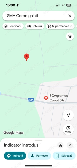 Vând teren agricol extravilan 10.000 mp .